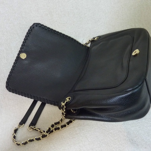 Tory Burch Marion Classic Black Leather Small Flap Shoulder Bag/Crossbody Bag - Picture 11 of 13